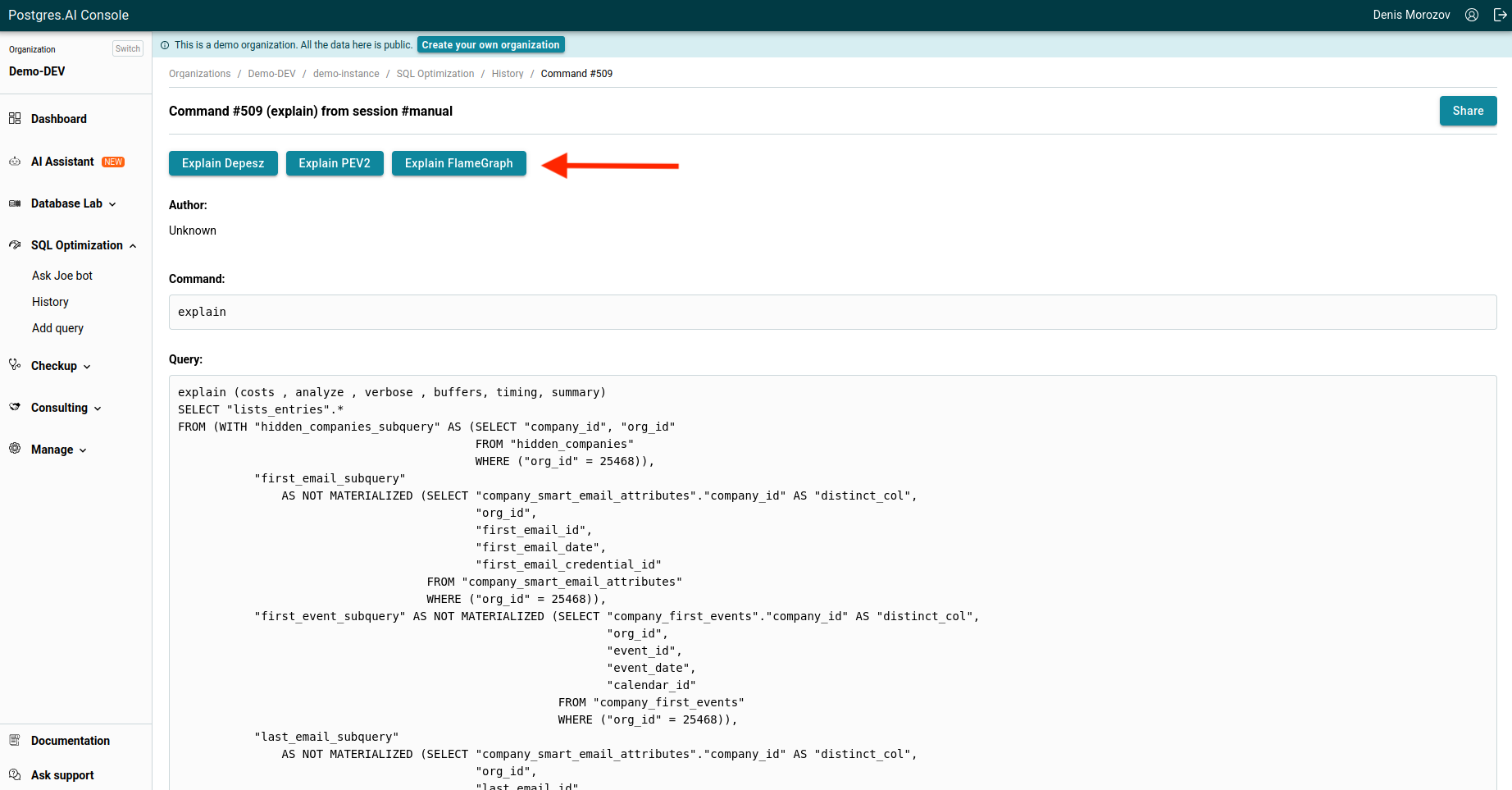 SQL query toolkit