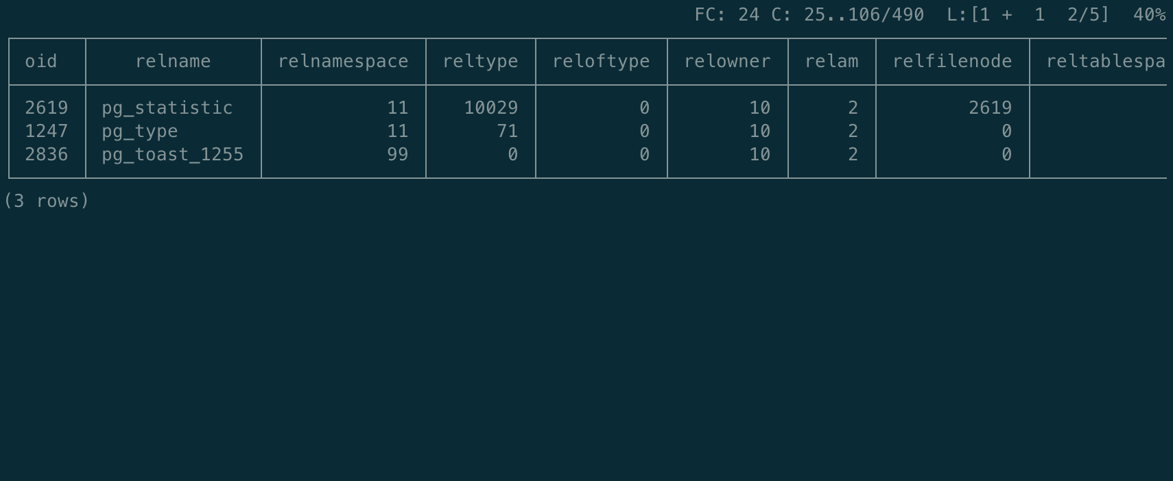 pspg improved output