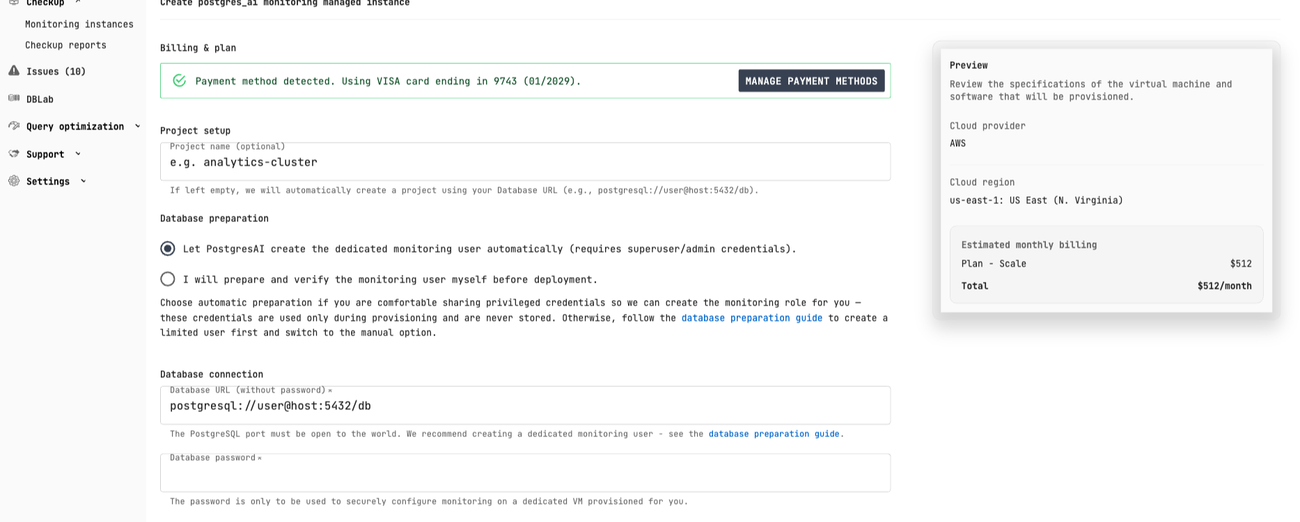 Any PostgreSQL connection